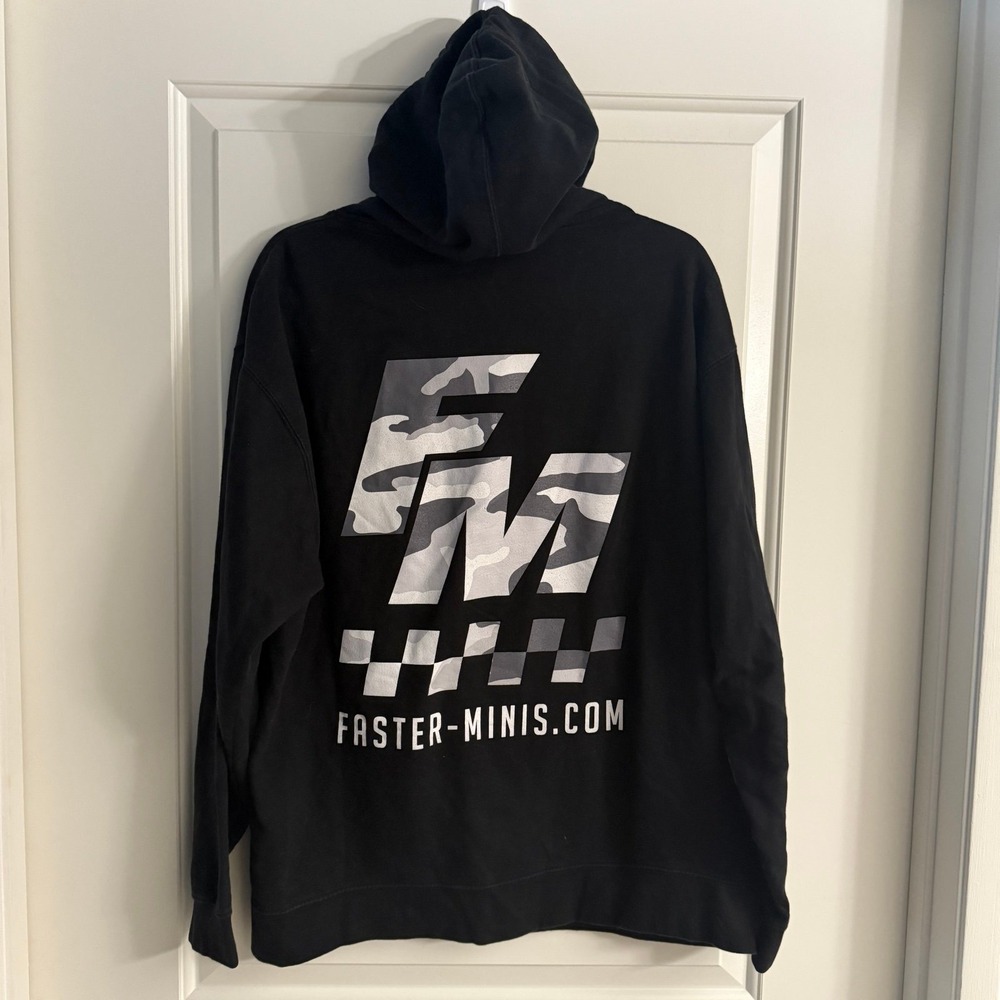 Independent Trading Co. Faster-Minis.Com Men's Black Hoodie Large - Picture 5 of 6